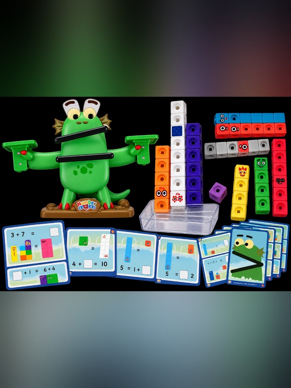 Number Blocks Counting Game - Green Frog Math Toy - Picture 2 of 3